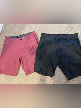 2 pair bundle Men's 36 Dri fit Shorts quicksilver & burnside